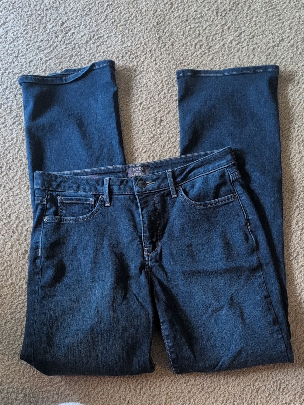 NYDJ X Chico's Dark Indigo Boot cut Jeans